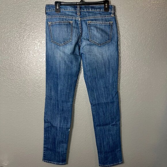 Vintage Y2K Old Navy Diva Low Rise Slim Fit Denim Jeans Women's Size 4 Long - Picture 3 of 5